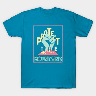 Protect the mountains Colorful T-Shirt